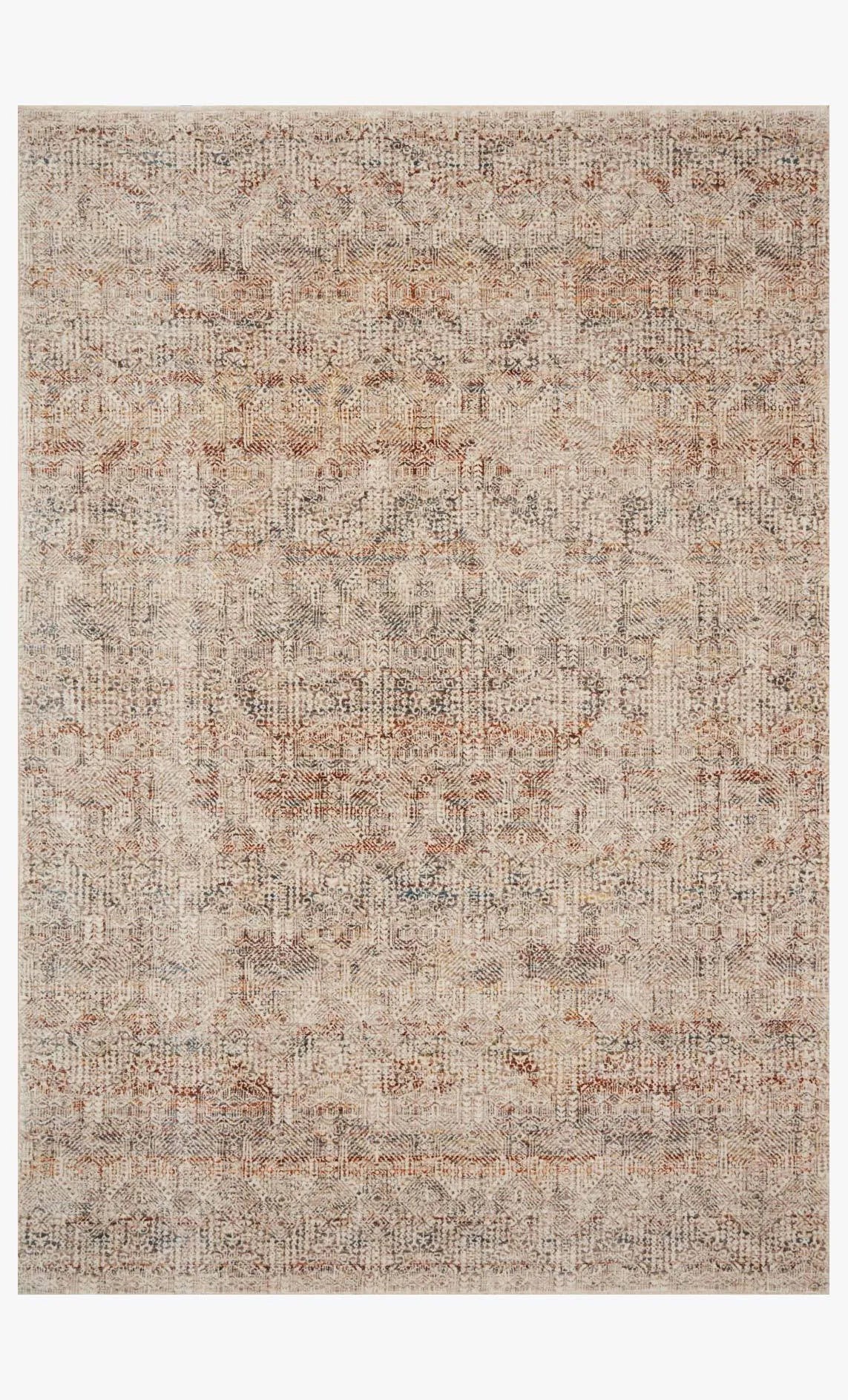 Lourdes Lou-04 Ivory/Spice Rug - Rug & Home