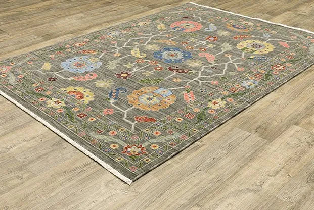 Lucca 5506K Grey/Multi Rug - Rug & Home