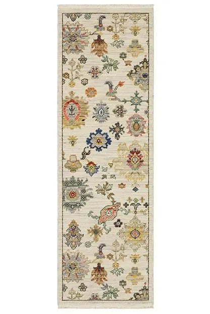 Lucca 5507W Ivory/Multi Rug - Rug & Home