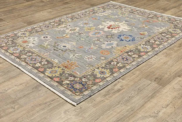 Lucca 846D Blue/Grey Rug - Rug & Home