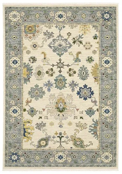 Lucca 846H Ivory/Grey Rug - Rug & Home