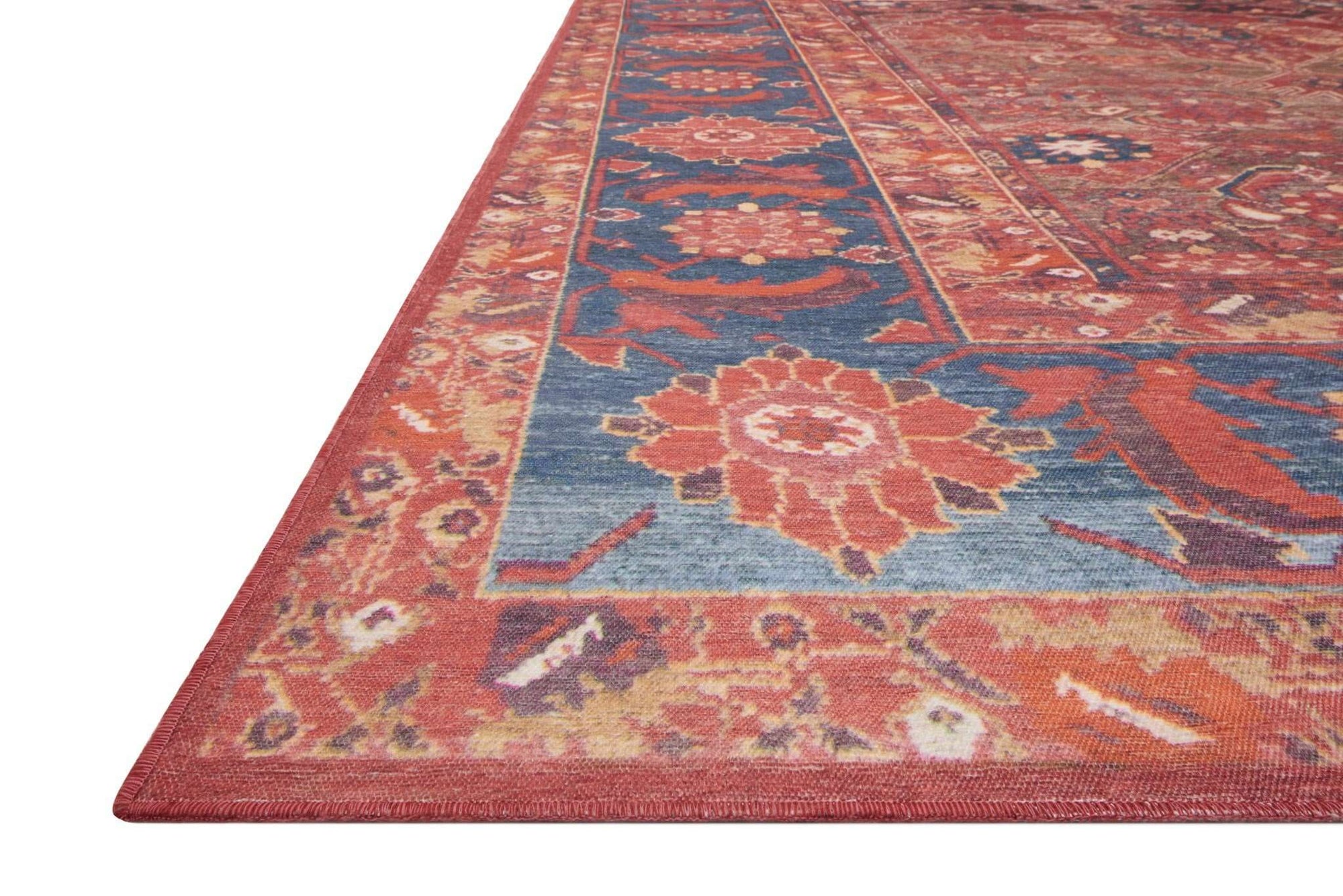 Lucca by Magnolia Home LF-07 Rust/Blue Rug - Rug & Home