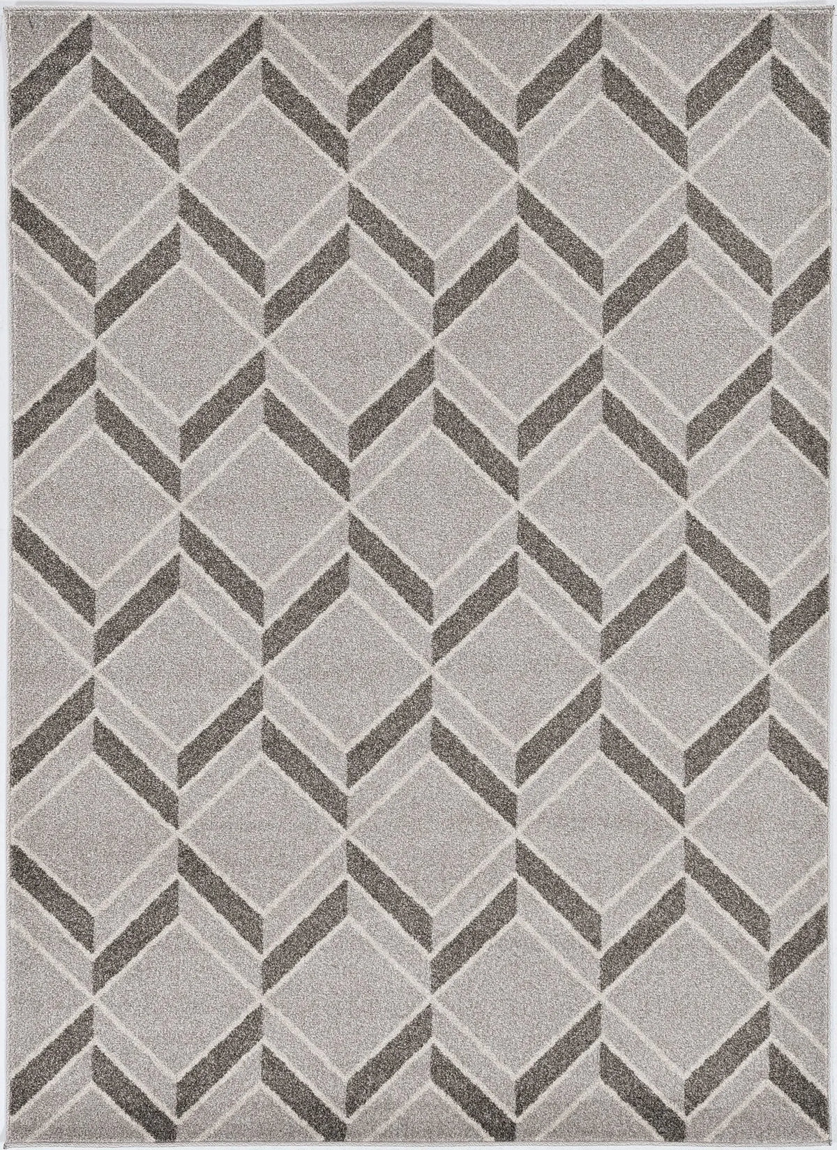 Lucia 2772 Herringbone Grey Rug - Rug & Home