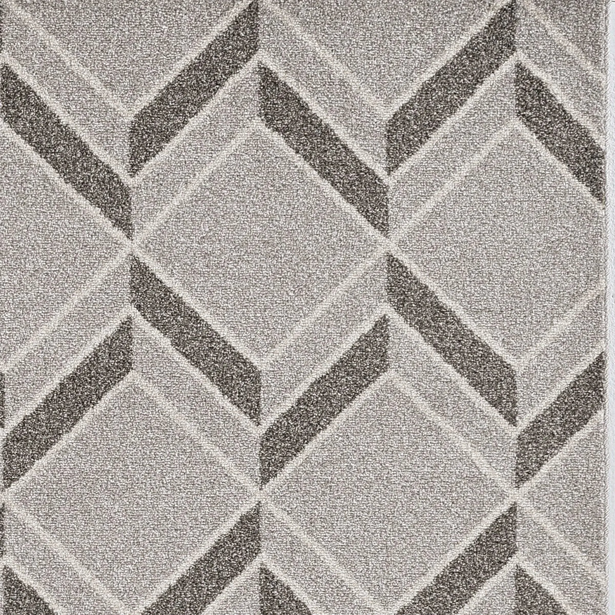 Lucia 2772 Herringbone Grey Rug - Rug & Home