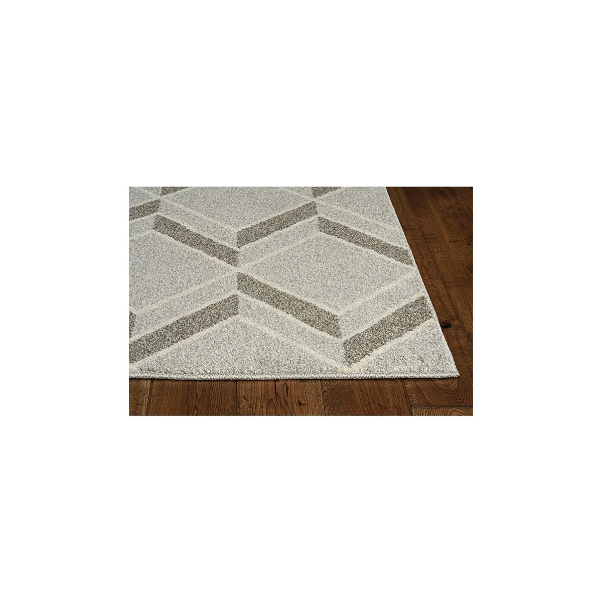 Lucia 2772 Herringbone Grey Rug - Rug & Home