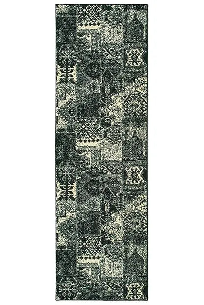 Luna 1804K Black/ Ivory Rug - Rug & Home