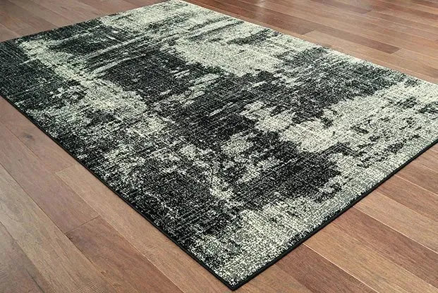 Luna 1805K Black/ Ivory Rug