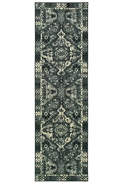 Luna 5603K Black/ Ivory Rug - Rug & Home