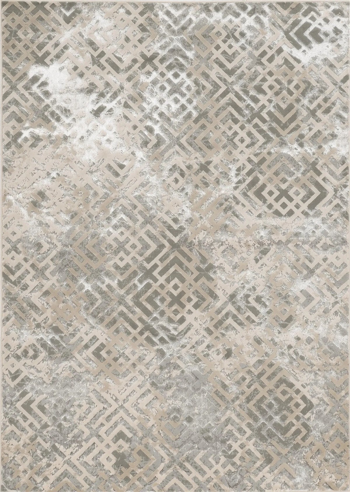 Luna 7124 Dimensions Sand Silver Rug - Rug & Home