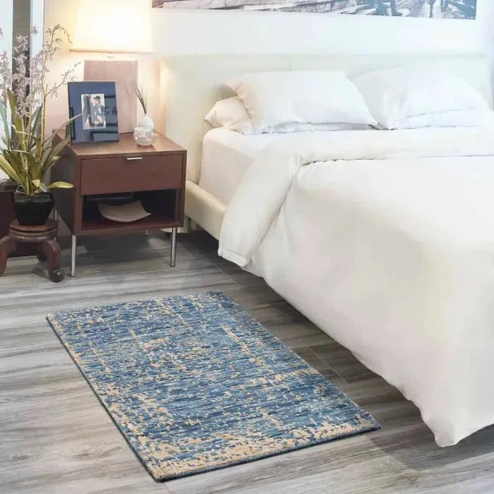 Luna LUN01 Dark Blue/Mocha Rug