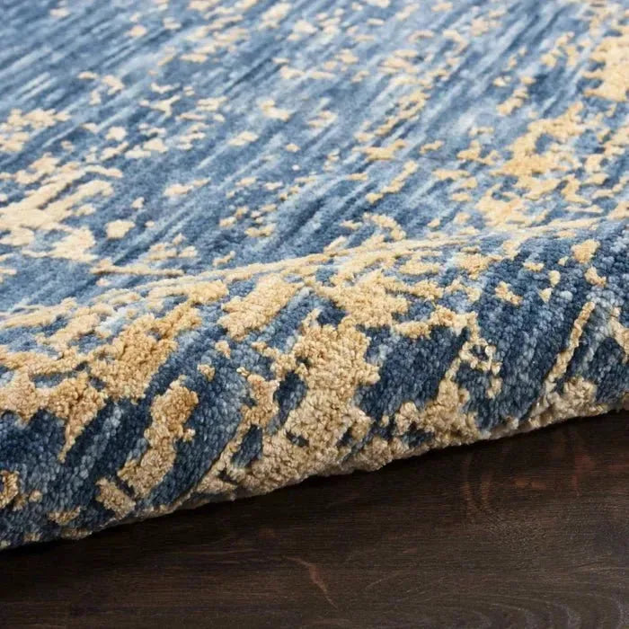 Luna LUN01 Dark Blue/Mocha Rug