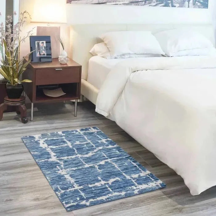 Luna LUN02 Blue/Silver Rug