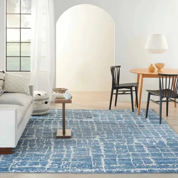 Luna LUN02 Blue/Silver Rug
