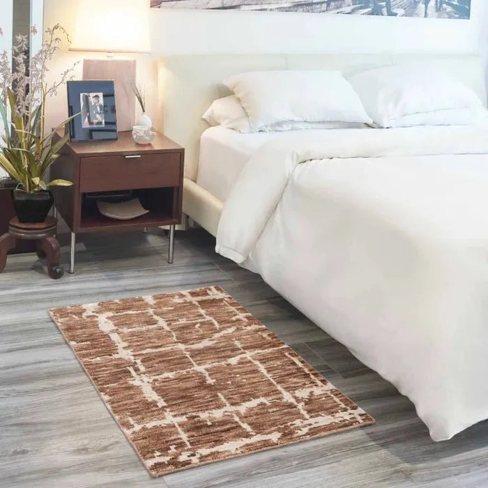 Luna LUN02 Mocha/Ivory Rug - Rug & Home