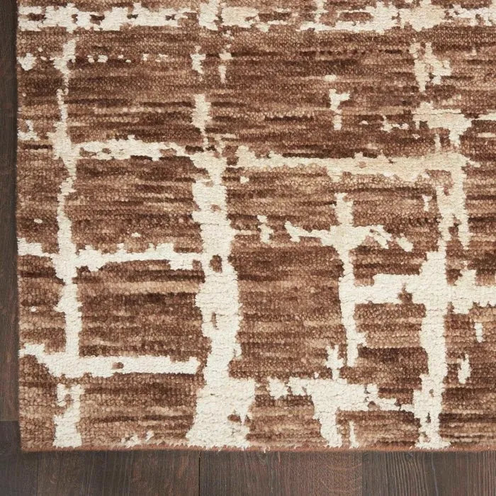 Luna LUN02 Mocha/Ivory Rug - Rug & Home