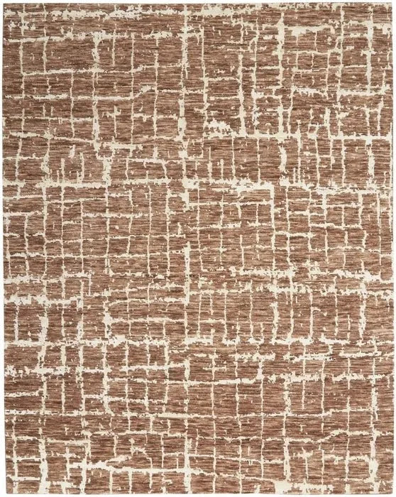 Luna LUN02 Mocha/Ivory Rug - Rug & Home