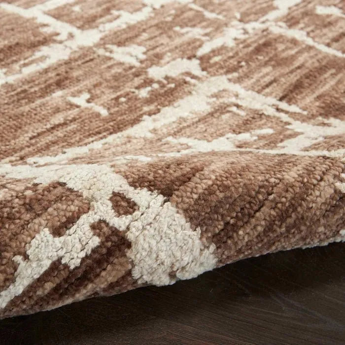 Luna LUN02 Mocha/Ivory Rug - Rug & Home