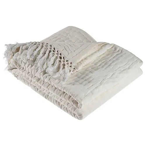 Lux 05291NAT Natural Throw Blanket