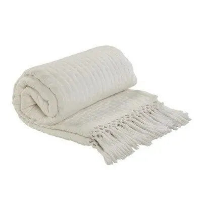 Lux 05291NAT Natural Throw Blanket