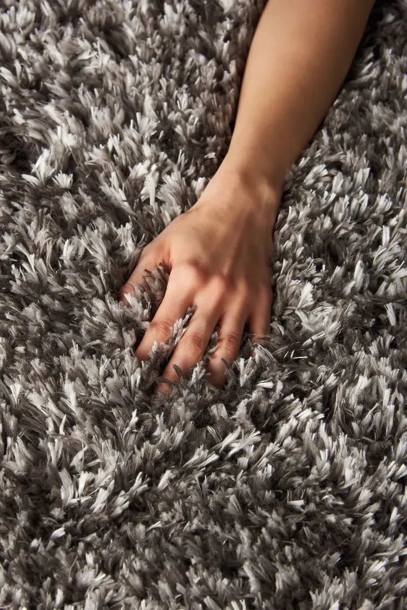 Luxe Shag LXS01 Charcoal Grey Rug