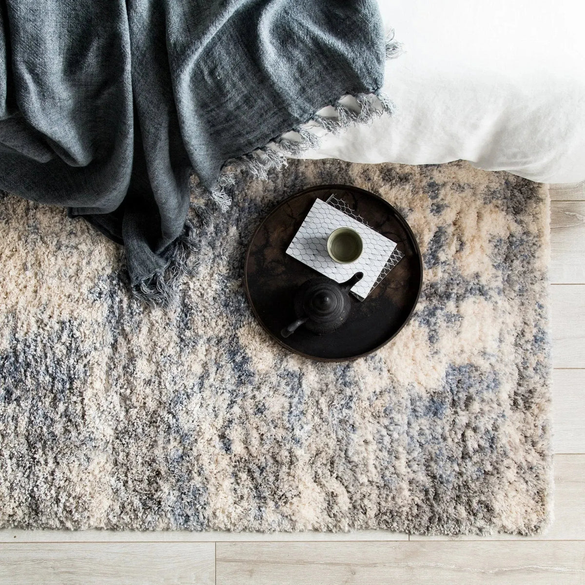 Lyra LYR03 Harmony Light Gray/Blue Rug