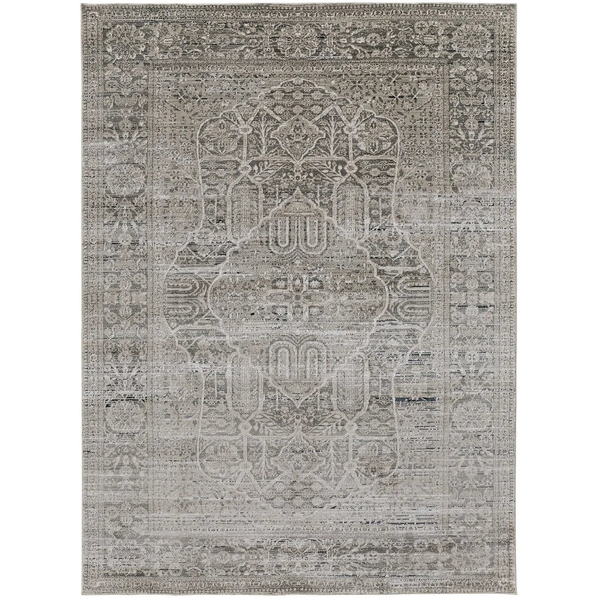Macklaine MCK39FRF Beige/Grey Rug