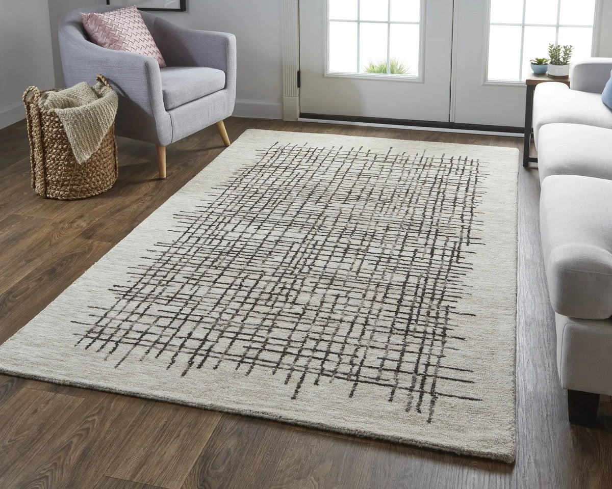Maddox 8630F Taupe/Brown Rug