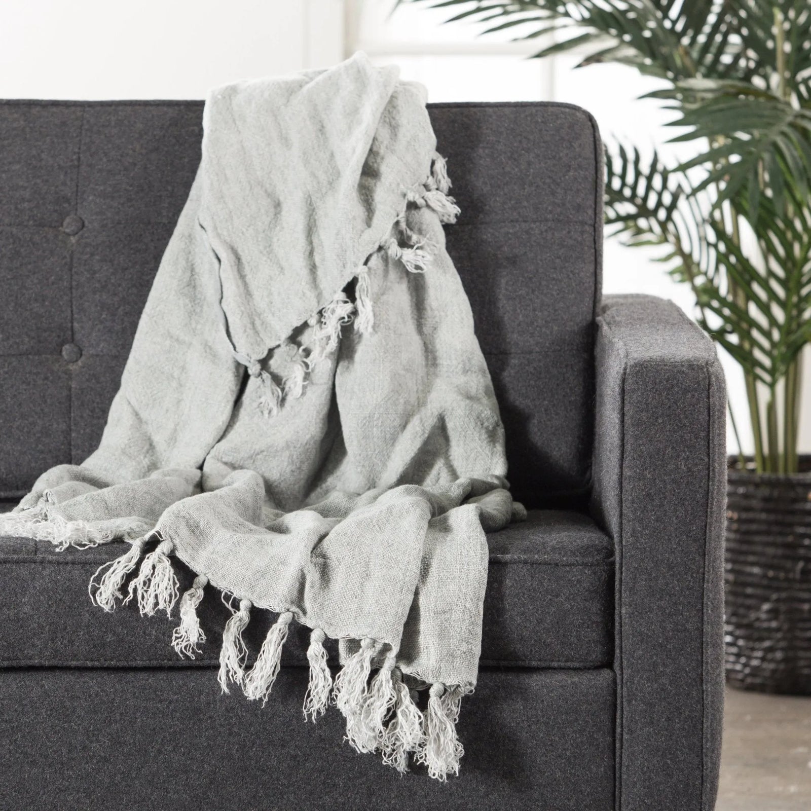 Madura MAU02 Lisabet Gray Throw Blanket - Rug & Home