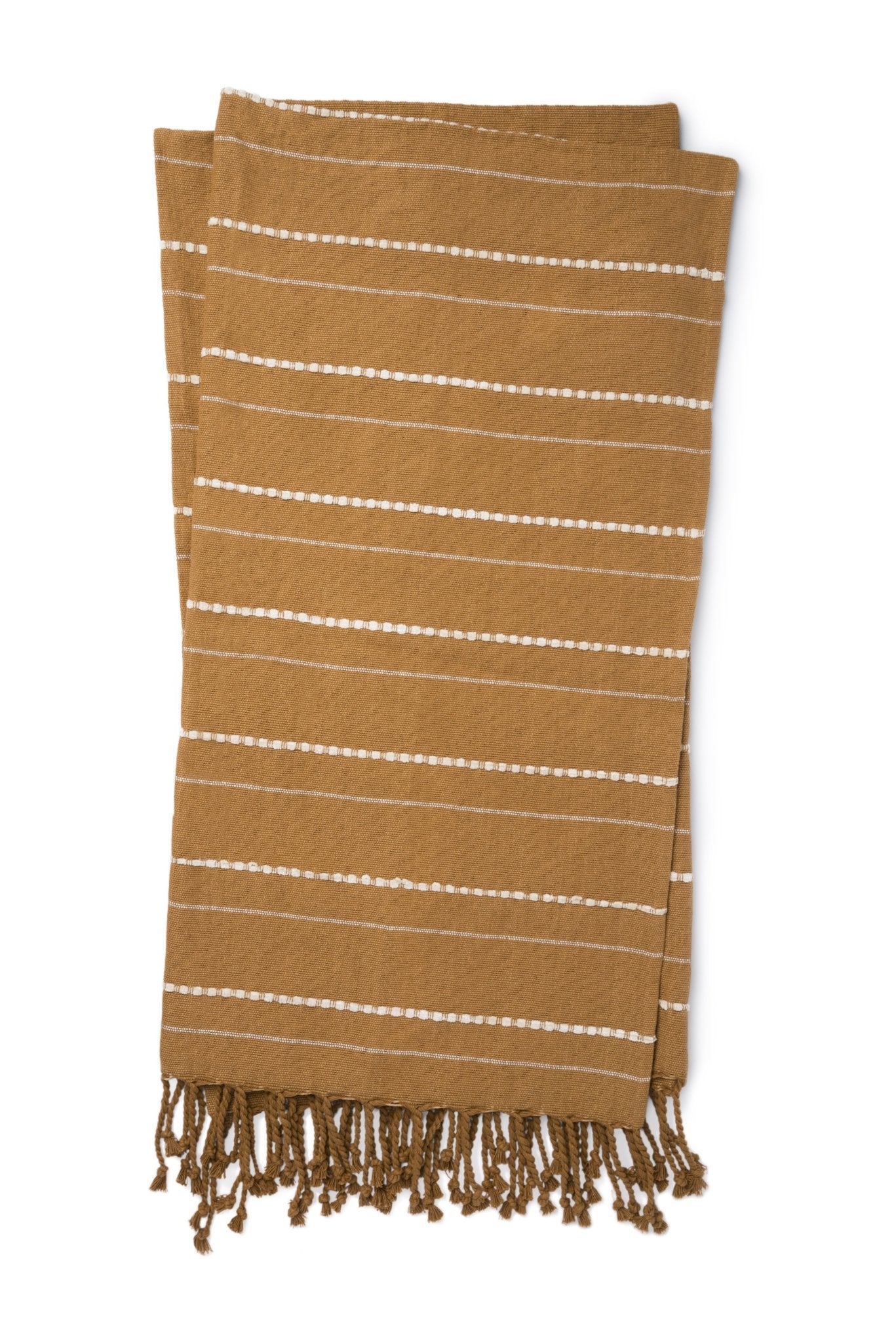 Magnolia Home Amie T1038 Gold/Natural Throw Blanket - Rug & Home