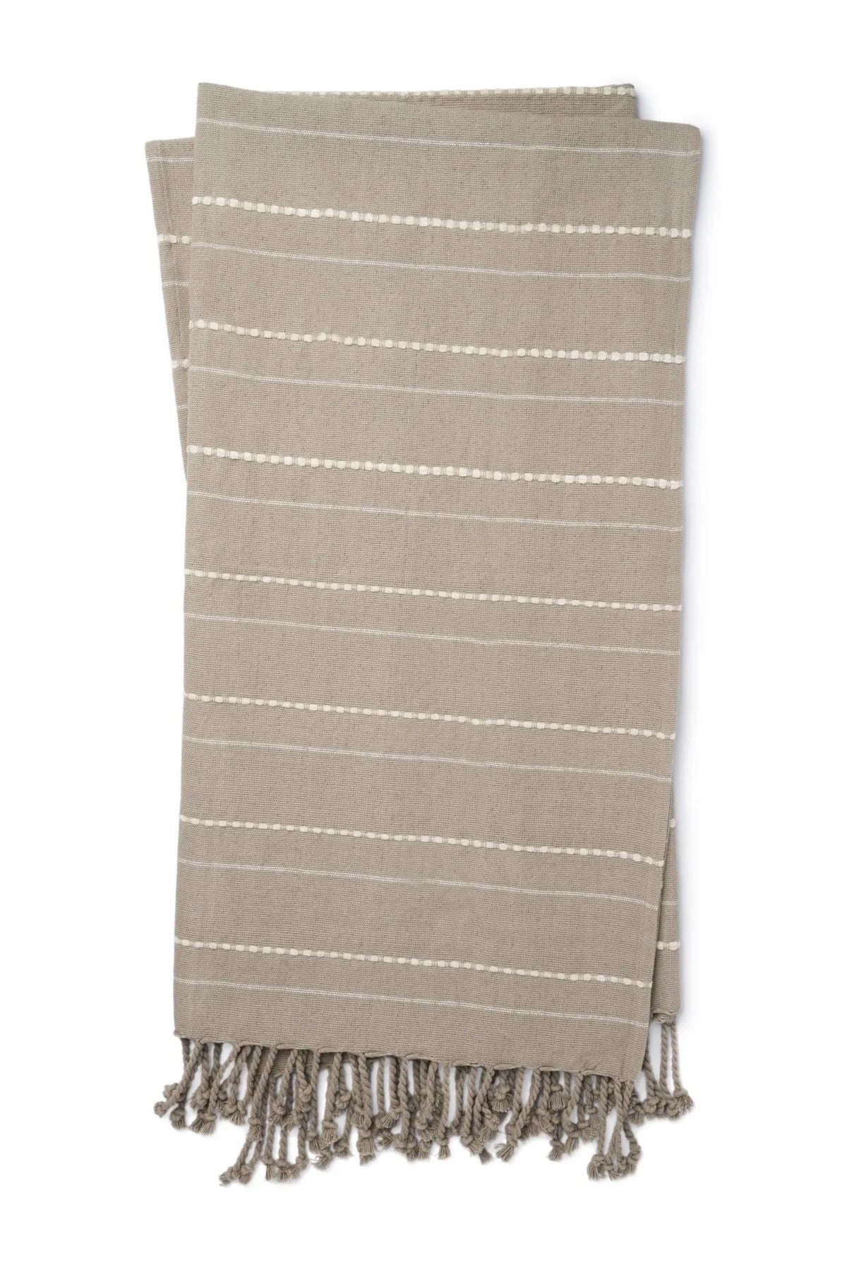 Magnolia Home Amie T1038 Grey/Natural Throw Blanket - Rug & Home