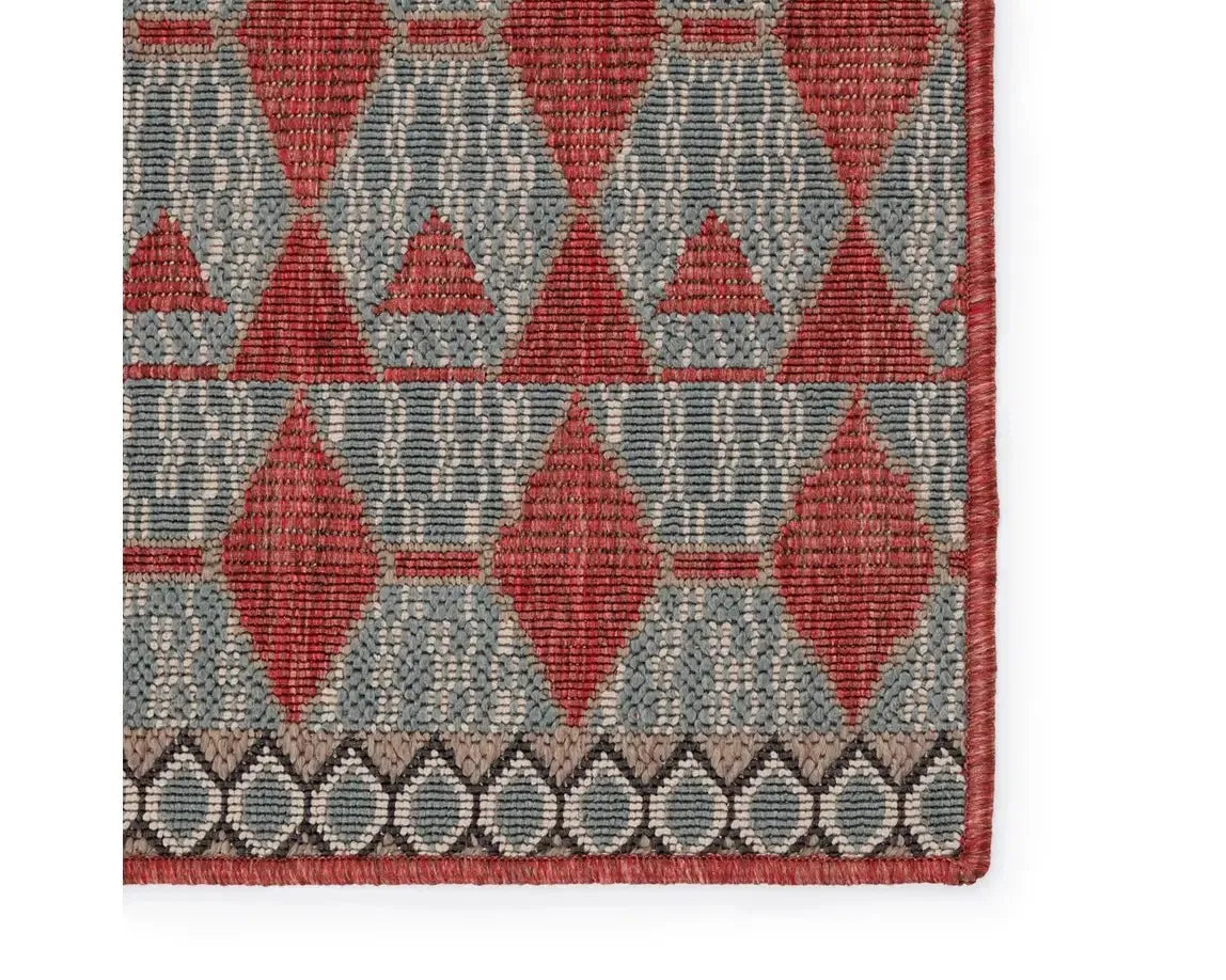 Mahaba MAH01 Red/Taupe Rug - Rug & Home