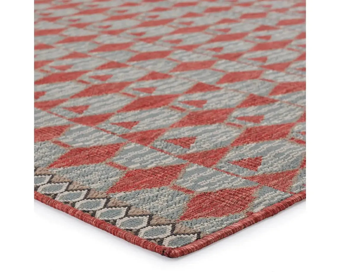 Mahaba MAH01 Red/Taupe Rug - Rug & Home