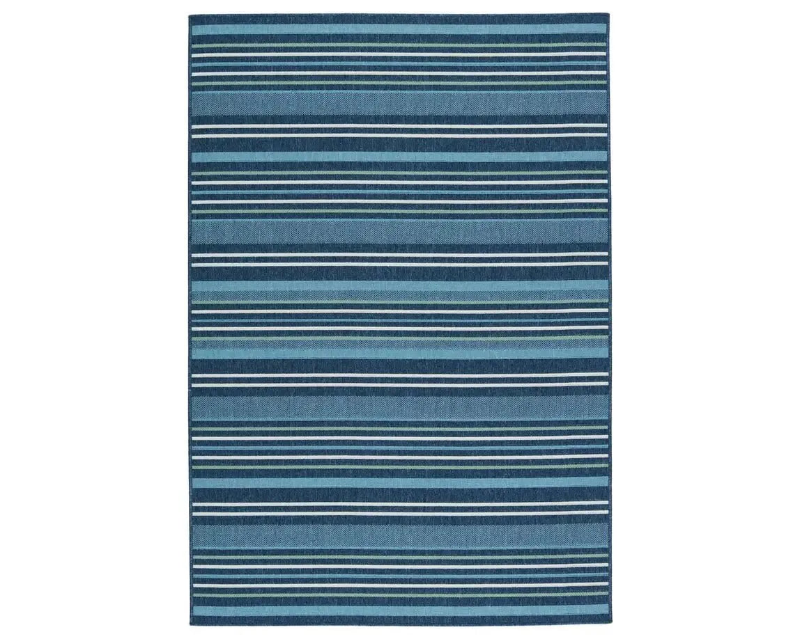 Mahaba MAH07 Blue/Cream Rug