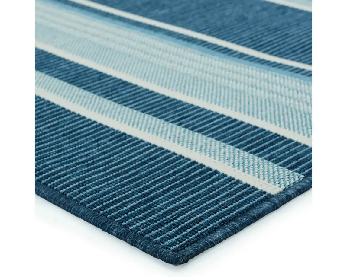 Mahaba MAH09 Blue/Cream Rug - Rug & Home