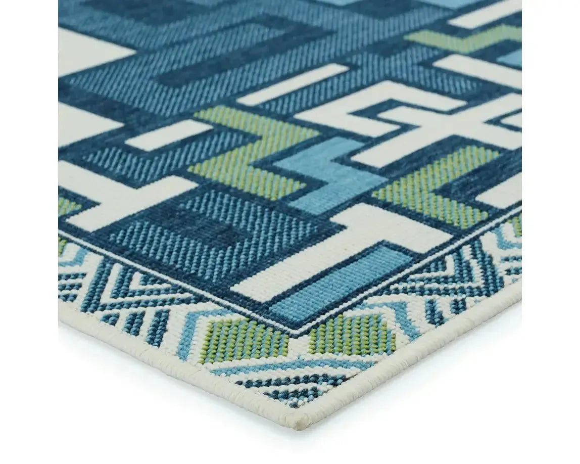 Mahaba MAH11 Blue/Green Rug