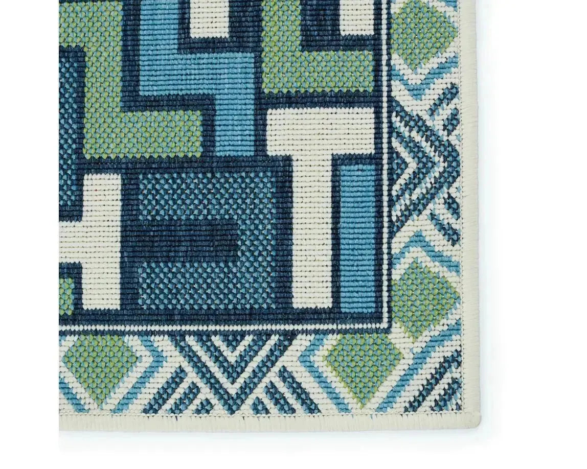 Mahaba MAH11 Blue/Green Rug