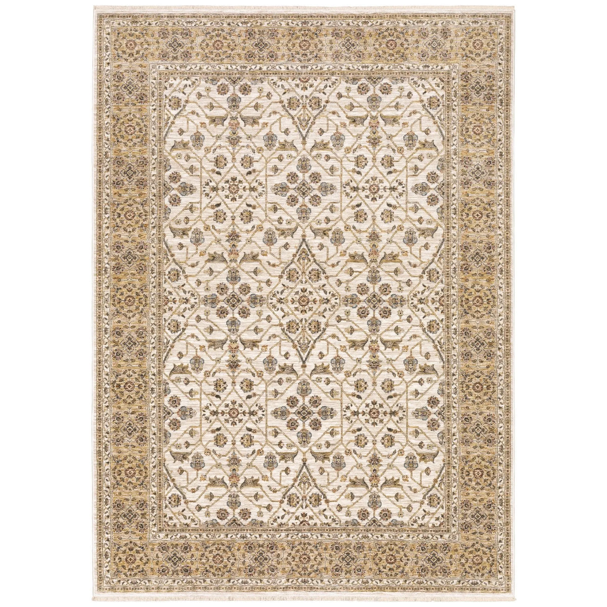 Maharaja 1J Ivory/Gold Rug - Rug & Home