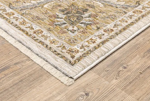 Maharaja 5091W Ivory/Gold Rug - Rug & Home