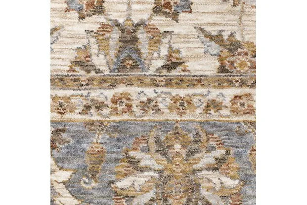 Maharaja 5091Z Ivory/Blue Rug - Rug & Home