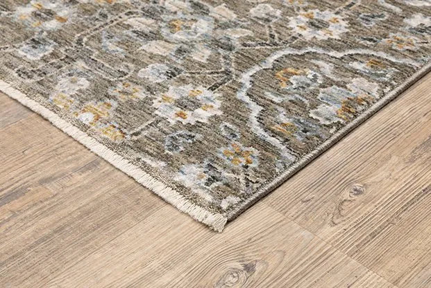 Maharaja 532D Grey/Gold Rug - Rug & Home