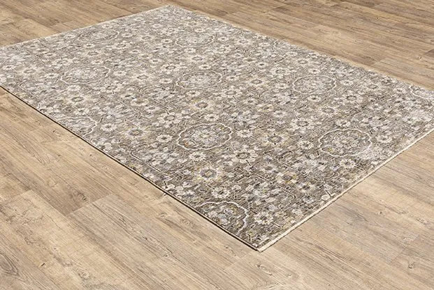 Maharaja 532D Grey/Gold Rug - Rug & Home