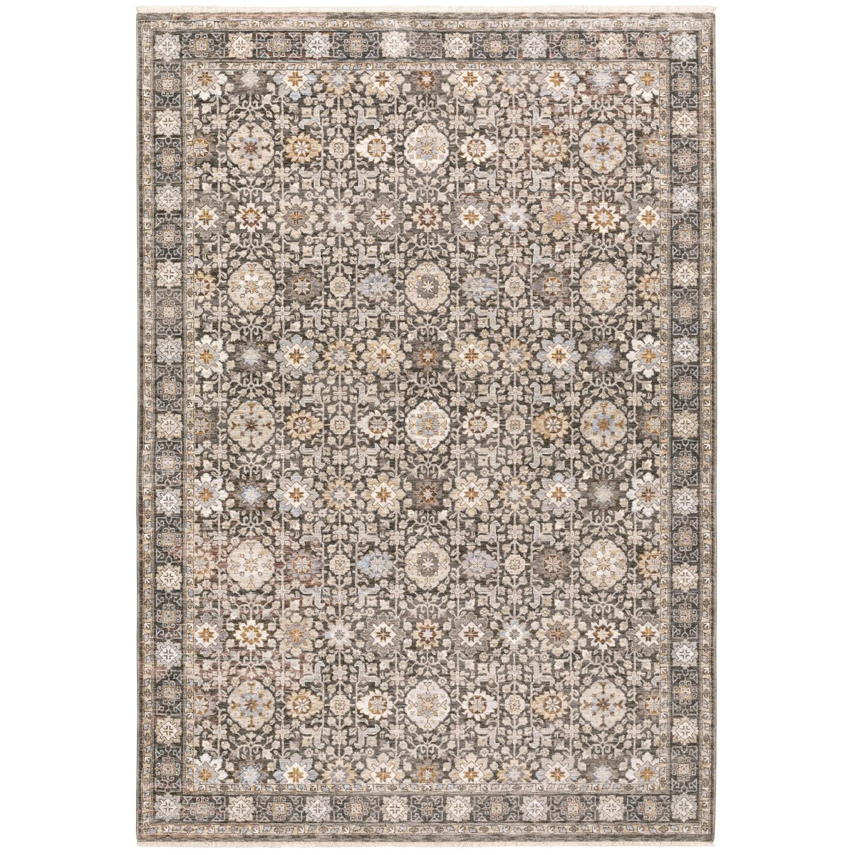 Maharaja 71N Charcoal/Ivory Rug - Rug & Home