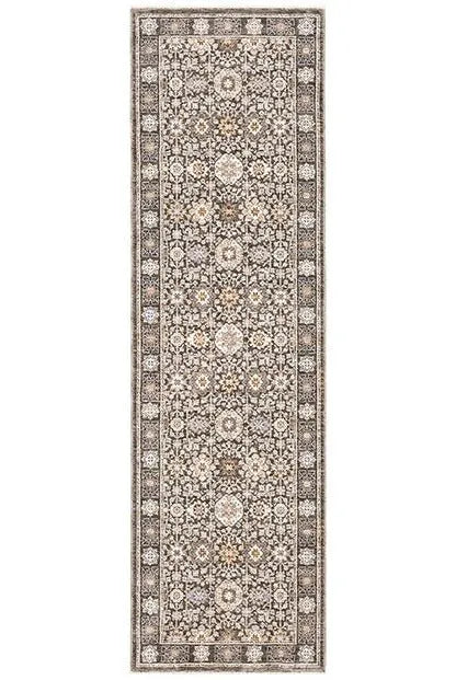 Maharaja 71N Charcoal/Ivory Rug - Rug & Home