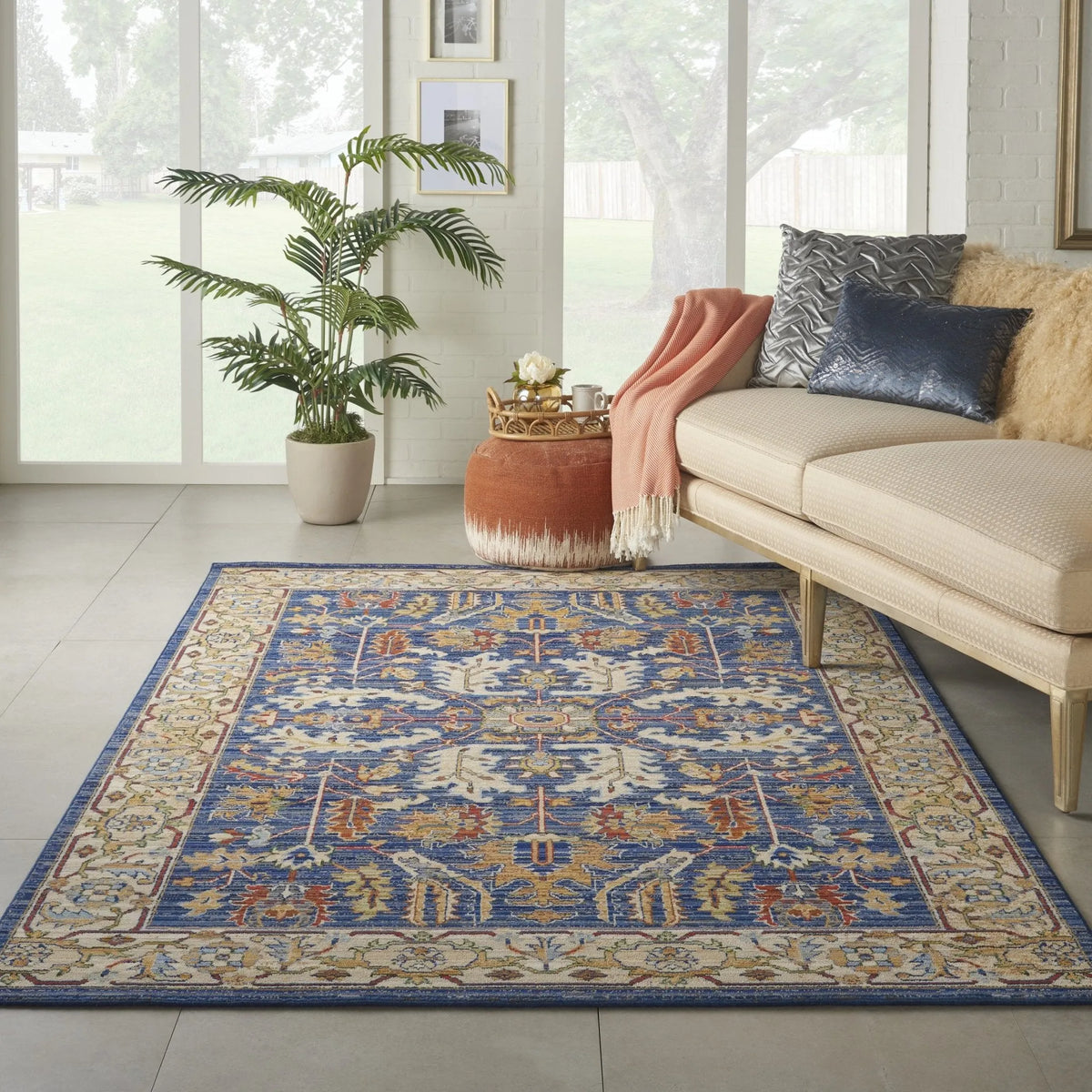 Majestic MST02 Denim Blue Rug - Rug & Home