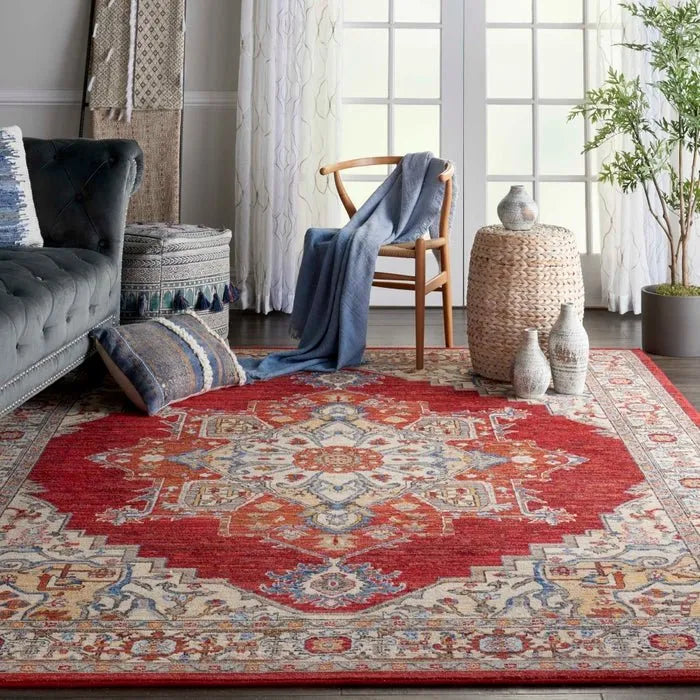 Majestic MST05 Red Rug - Rug & Home