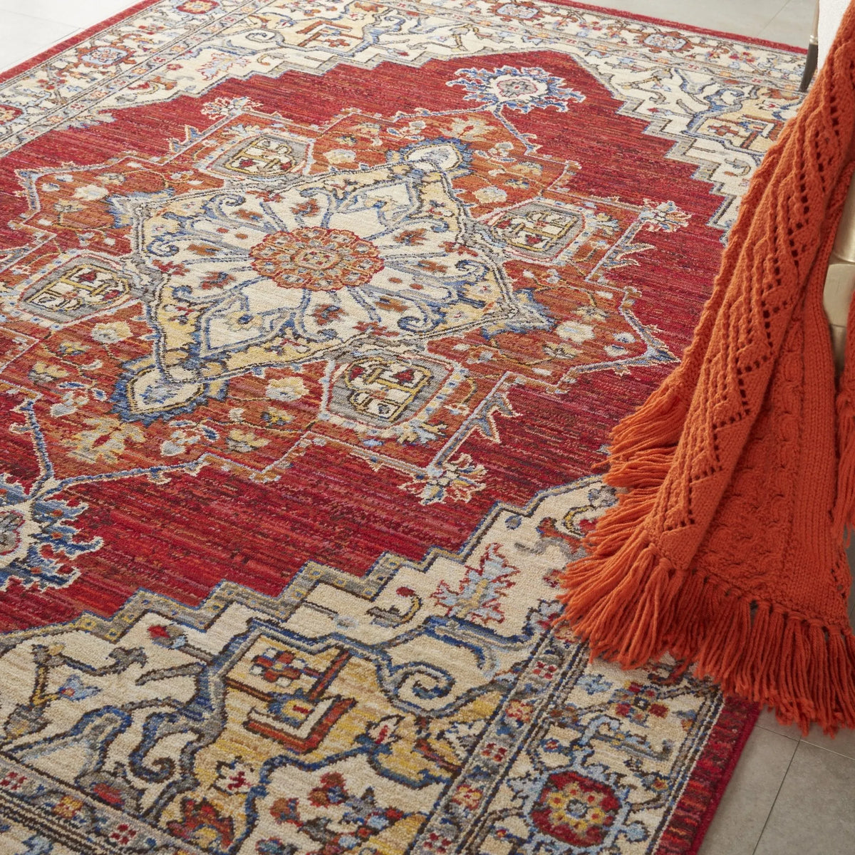 Majestic MST05 Red Rug - Rug & Home