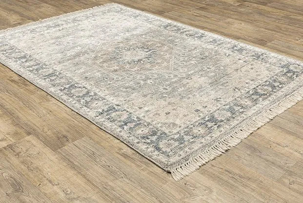 Malabar 45302 Beige/Grey Rug - Rug & Home