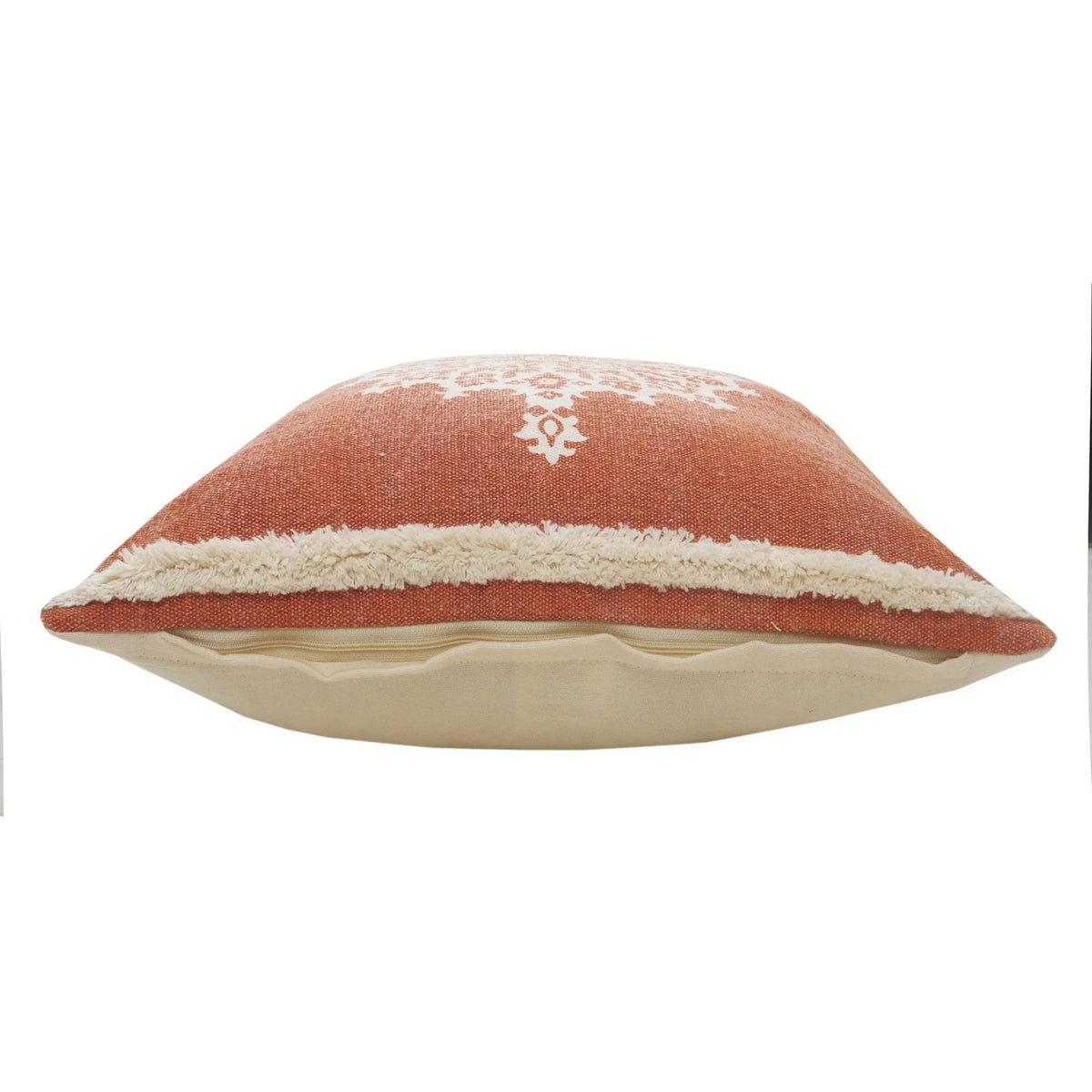 Mandala Lr07656 Blood Orange/White Pillow