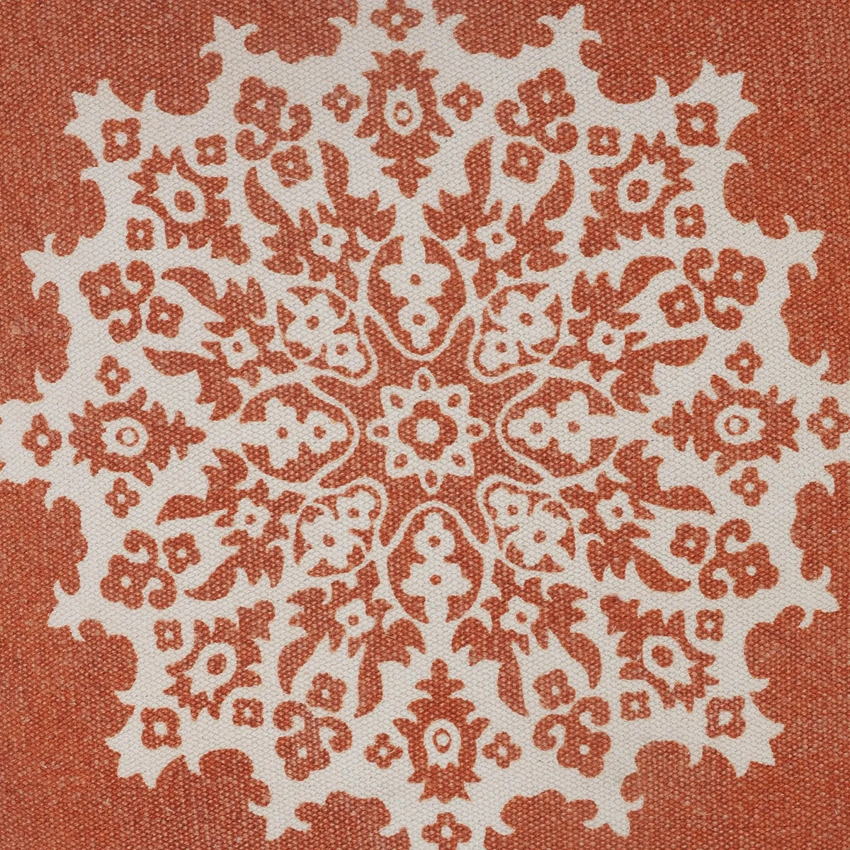 Mandala Lr07656 Blood Orange/White Pillow