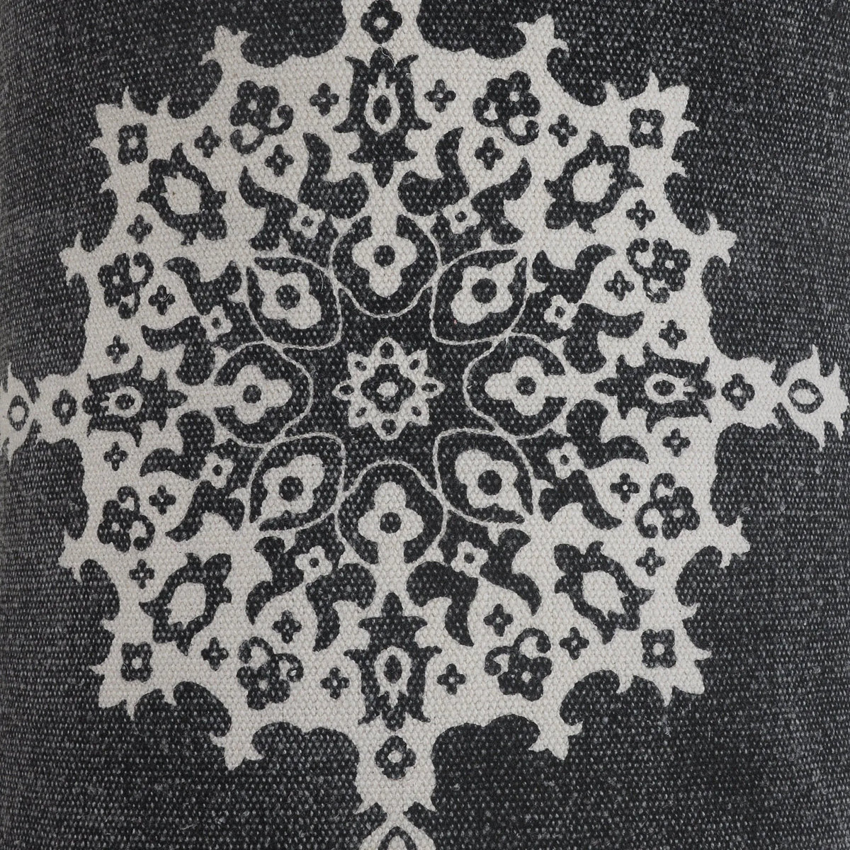 Mandala Lr07657 Dark Gray/White Pillow